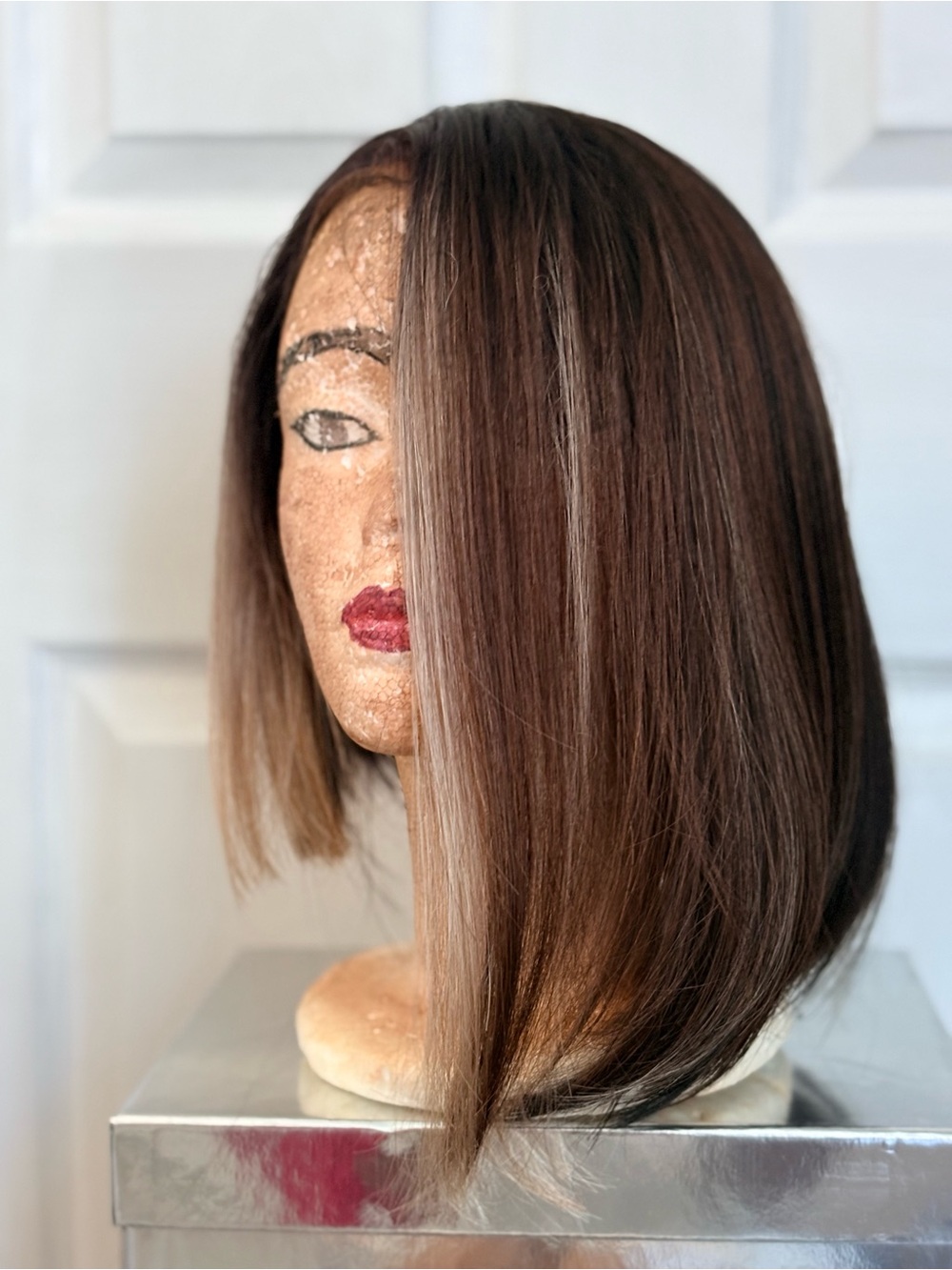 Women's Brown Straight Bob Wig